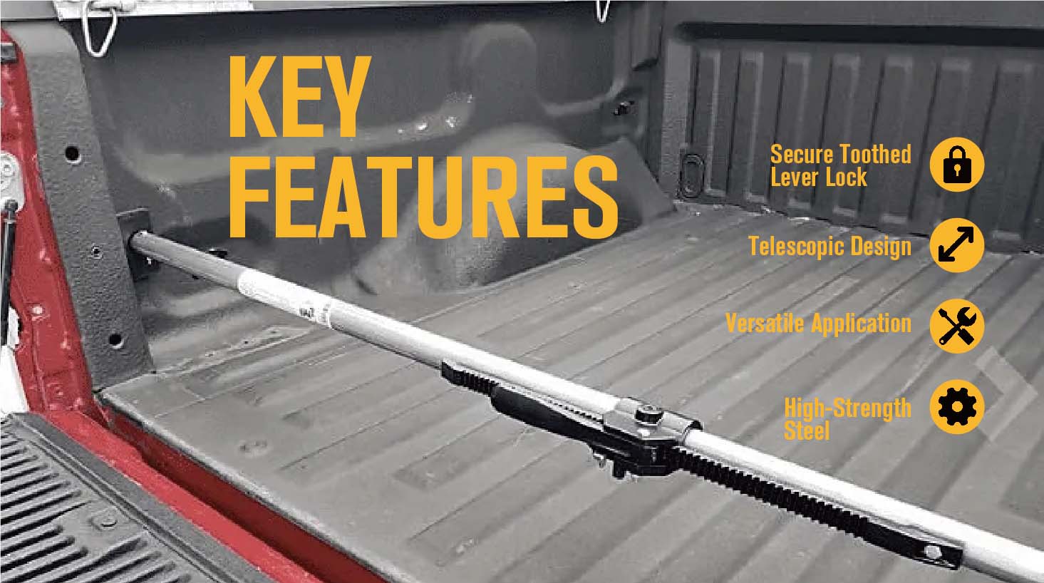 Cargo Load Lock Bars Features