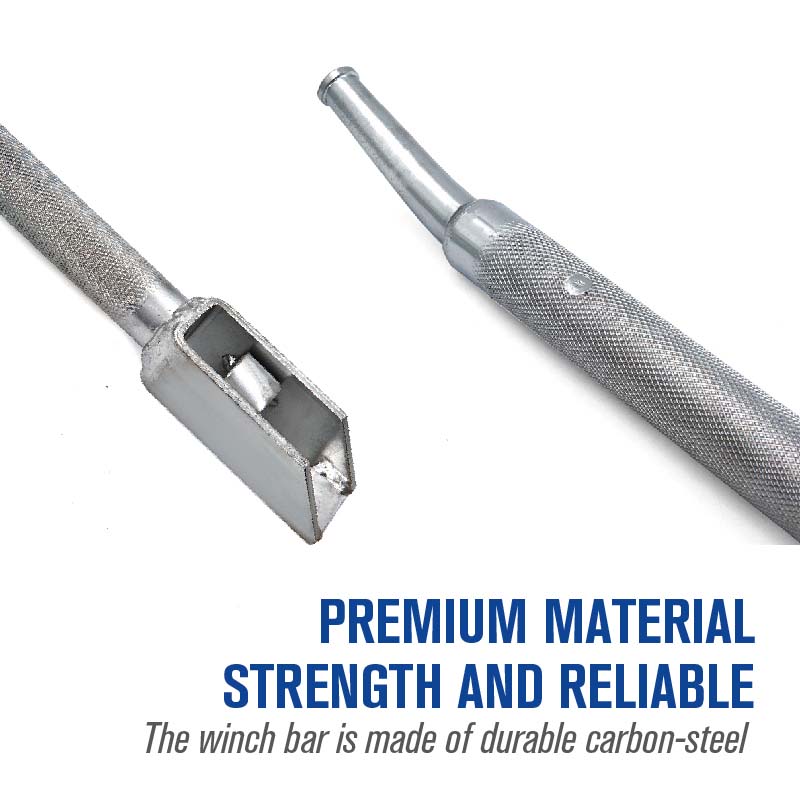 HEAVY-DUTY WINCH BAR winch bar is made of durable carbon-steel