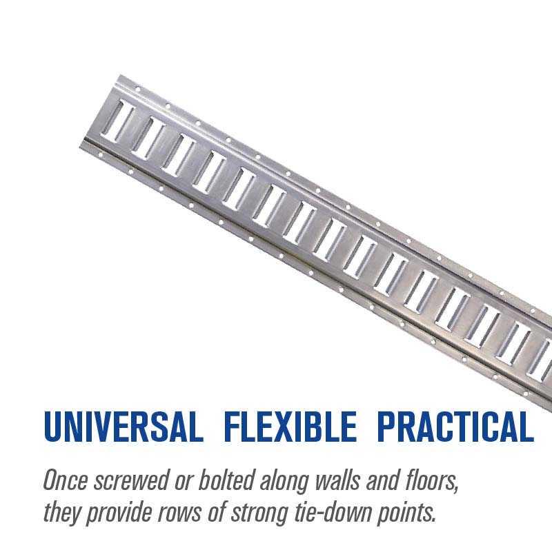 Logistics Cargo Control Galvanized Steel E-Track