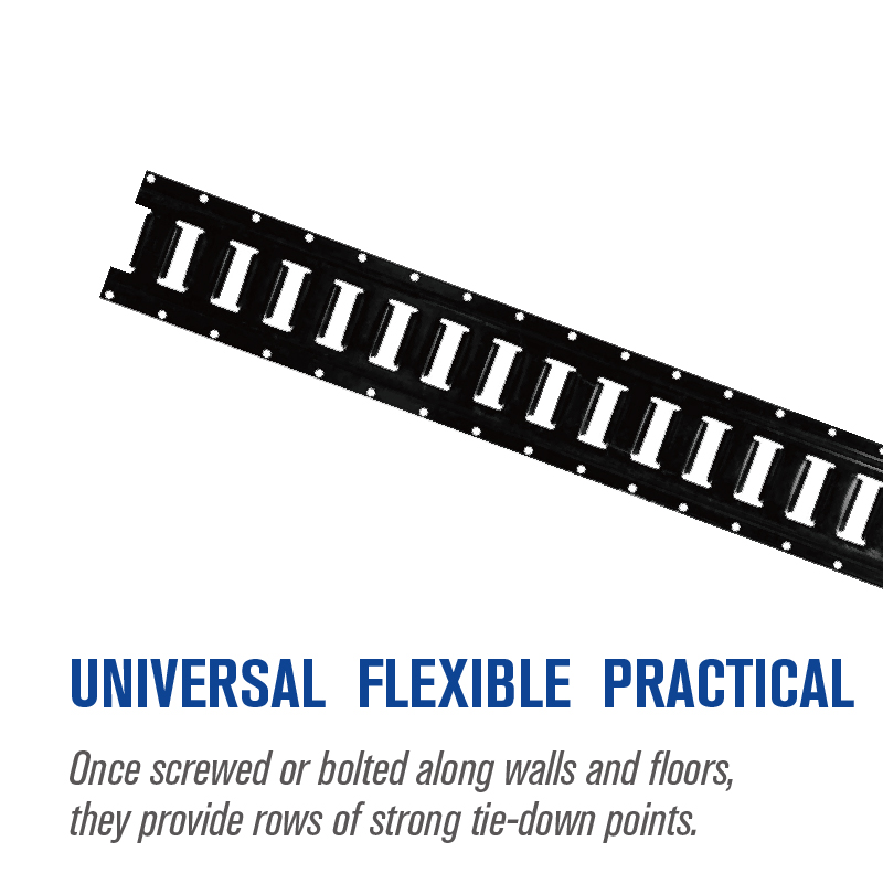 Powder-Coated Steel E-Track Rail for Trailers