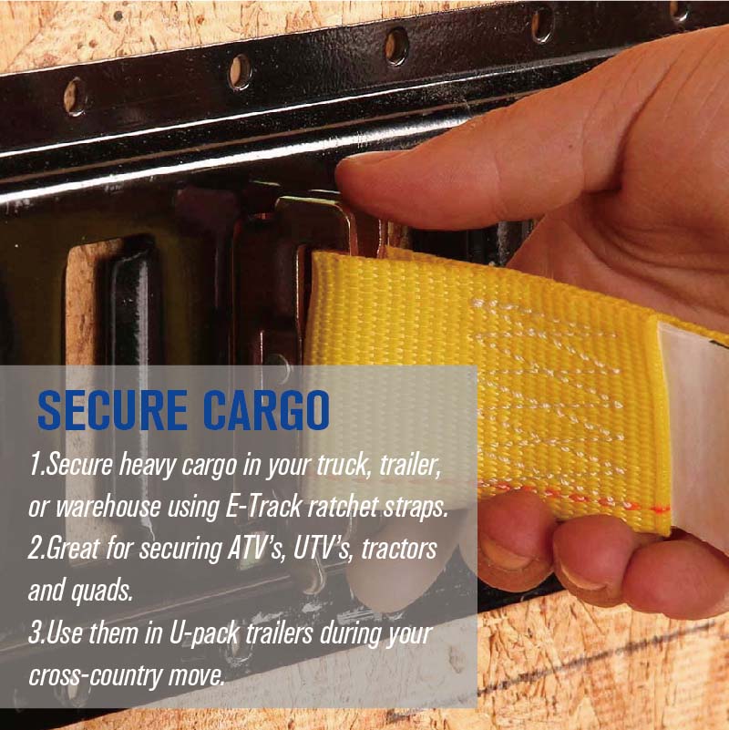 Powder-Coated Steel E-Track Rail for Trailers