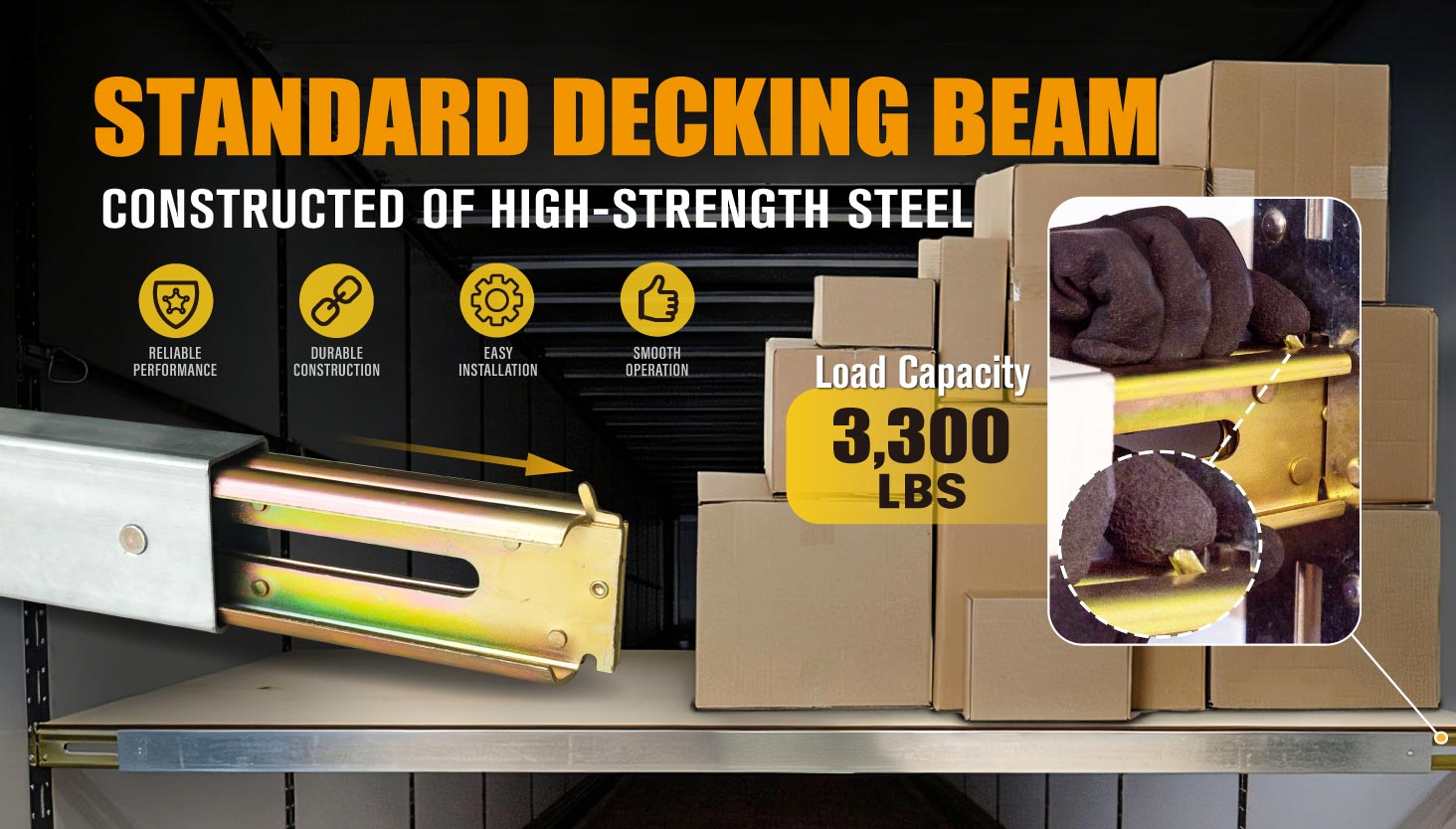 Heavy Duty Steel Decking Beam